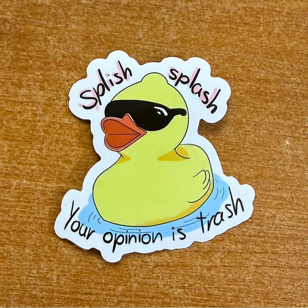 Funny‎ Yellow Duck Sticker